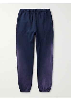 Les Tien - Straight-Leg Garment-Dyed Cotton-Jersey Sweatpants - Men - Blue - S