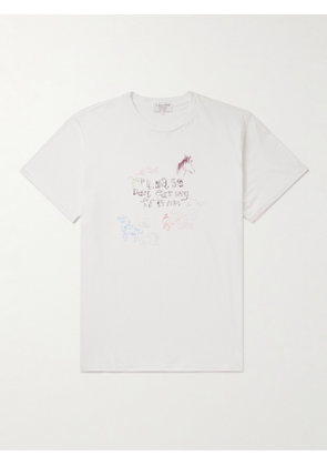 COLLINA STRADA - Printed Cotton-Jersey T-Shirt - Men - White - S