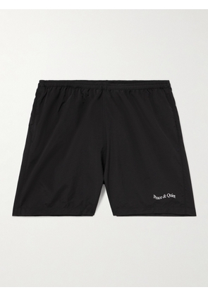 Museum Of Peace & Quiet - Woodmark Straight-Leg Logo-Print Nylon Drawstring Shorts - Men - Black - S