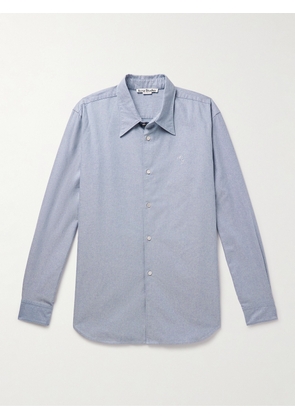 Acne Studios - Salo Logo-Embroidered Cotton Oxford Shirt - Men - Blue - IT 44