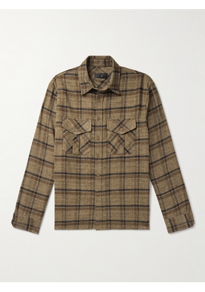 Nili Lotan - Christophe Checked Cotton-Flannel Shirt - Men - Brown - S