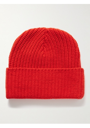 Les Tien - Ribbed Cashmere Beanie - Men - Red - XS/S