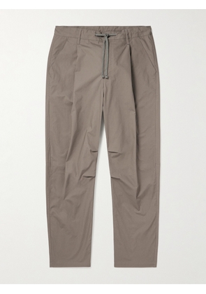 John Elliott - Studio Tapered Pleated Cotton Drawstring Trousers - Men - Neutrals - S