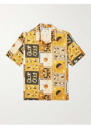 Folk - Gabe Printed Cotton Shirt - Men - Yellow - 1