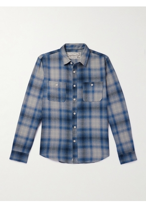 One Of These Days - San Marcos Checked Cotton-Flannel Overshirt - Men - Blue - S