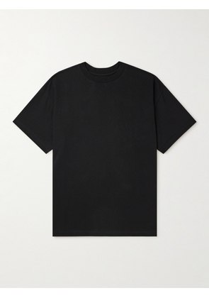 AIREI - Oversized Organic Cotton-Jersey T-Shirt - Men - Black - S
