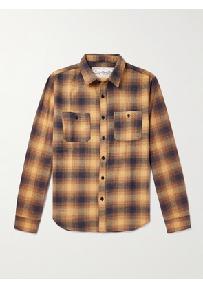 One Of These Days - San Marcos Checked Cotton-Flannel Overshirt - Men - Yellow - S