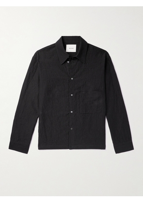 RÓHE - Hammered Linen Shirt - Men - Black - IT 46