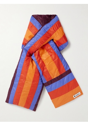 Cotopaxi - Fuego Quilted Striped Ripstop Down Scarf - Men - Orange