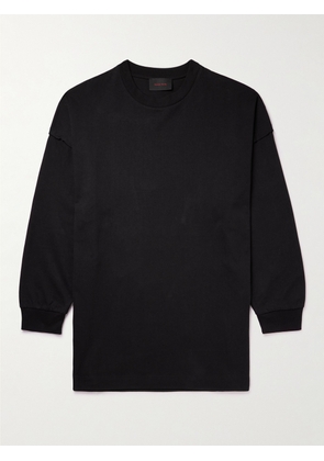 Simone Rocha - Oversized Panelled Cotton-Jersey T-Shirt - Men - Black - S