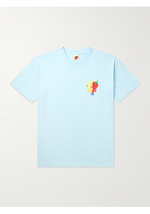 SKY HIGH FARM - Logo-Print Organic Cotton-Jersey T-Shirt - Men - Blue - S