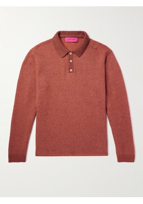 The Elder Statesman - Cashmere and Cotton-Blend Polo Shirt - Men - Brown - S