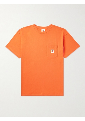 SKY HIGH FARM - Logo-Appliquéd Cotton-Jersey T-Shirt - Men - Orange - S