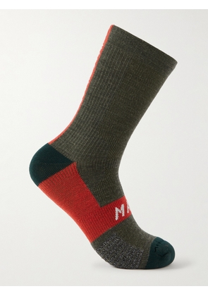 MAAP - Alt_Road Colour-Block Wool-Blend Cycling Socks - Men - Green - S/M