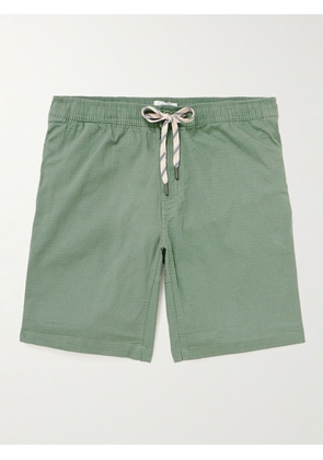 Onia - All Terrain Straight-Leg Stretch Cotton-Ripstop Drawstring Shorts - Men - Green - S