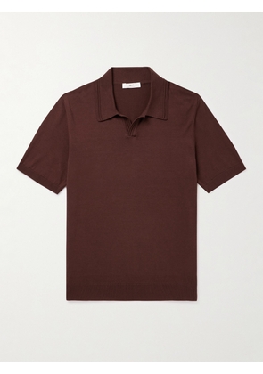 Mr P. - Johnny Cotton Polo Shirt - Men - Brown - XS