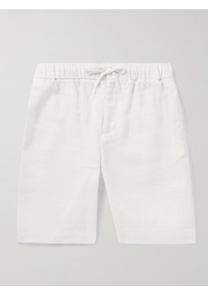 Frescobol Carioca - Felipe Straight-Leg Linen and Cotton-Blend Drawstring Shorts - Men - White - UK/US 28