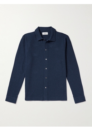 Mr P. - Double-Faced Cotton-Blend Jersey Overshirt - Men - Blue - XS