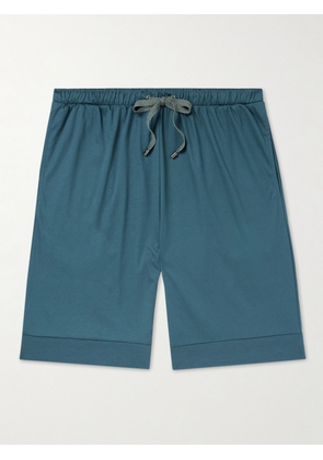 Zimmerli - Straight-Leg Sea Island Cotton Pyjama Shorts - Men - Blue - S