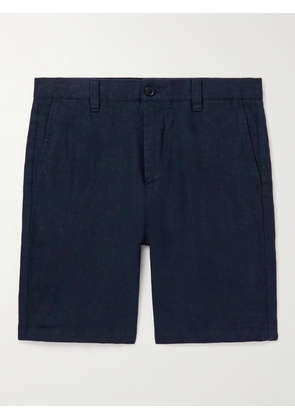 NN07 - Crown Straight-Leg Linen Shorts - Men - Blue - UK/US 28
