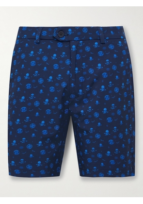 G/FORE - Maverick Hybrid Slim-Fit Printed Stretch-Shell Golf Shorts - Men - Blue - UK/US 30