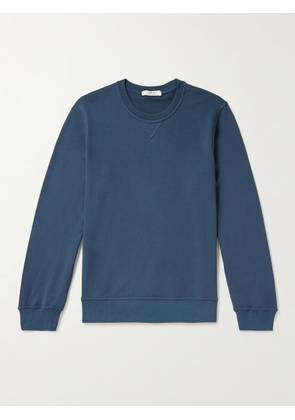 Mr P. - Garment-Dyed Cotton-Jersey Sweatshirt - Men - Blue - XS