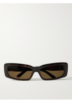 Balenciaga - Rectangular-Frame Tortoiseshell Acetate Sunglasses - Men - Tortoiseshell
