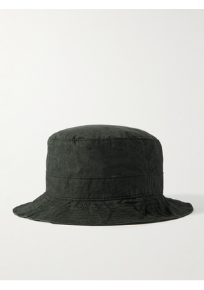 James Perse - Parachute Pigment-Dyed Cotton-Poplin Bucket Hat - Men - Green - S/M