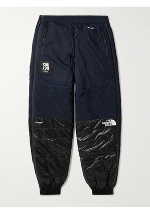 The North Face - Undercover Tapered Mesh-Trimmed Quilted Ripstop Down Sweatpants - Men - Blue - S