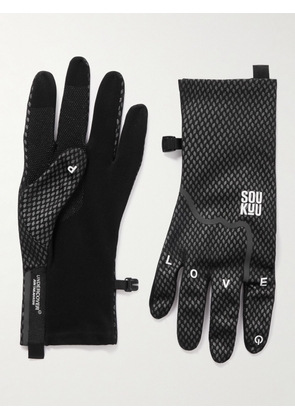 The North Face - Undercover Logo-Print Jacquard-Knit Gloves - Men - Black - S