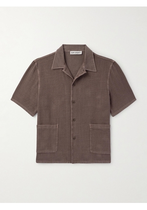 Our Legacy - Elder Oversized Cotton and Linen-Blend Shirt - Men - Brown - IT 44