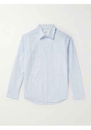 NN07 - Freddy 5973 Striped Cotton-Poplin Shirt - Men - Blue - S