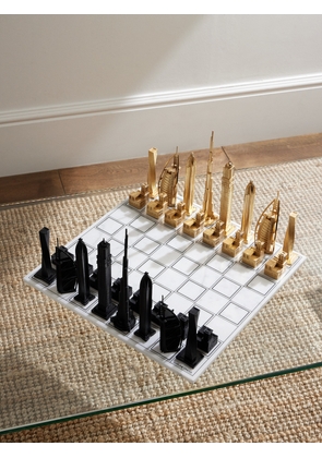 Skyline Chess - Dubai Edition Gold-Plated, Bronze and Marble Chess Set - Men - Gold