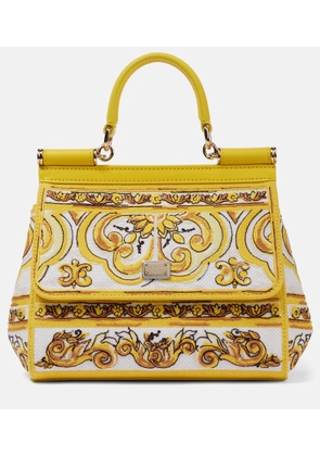 Dolce&Gabbana Majolica Medium canvas shoulder bag