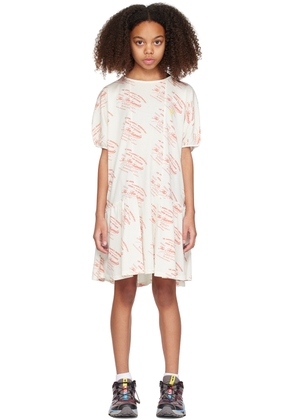 The Animals Observatory Kids Off-White Walrus Dress
