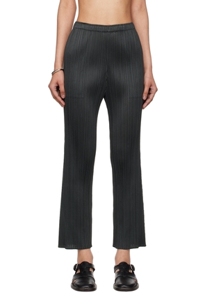 PLEATS PLEASE ISSEY MIYAKE Gray Monthly Colors May Trousers