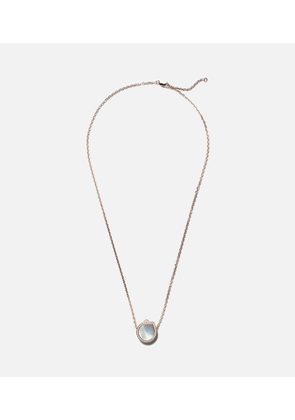 Repossi Antifer 18kt rose gold necklace with mother of pearl and diamonds