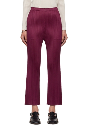PLEATS PLEASE ISSEY MIYAKE Pink Monthly Colors May Trousers