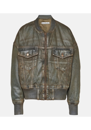 Acne Studios Coated denim bomber jacket