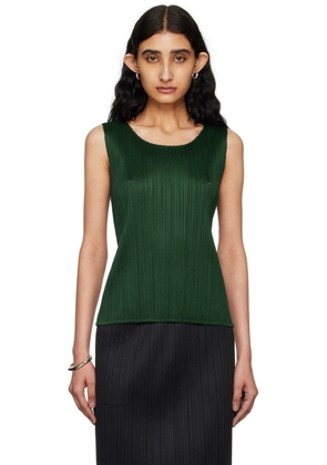PLEATS PLEASE ISSEY MIYAKE Green Monthly Colors March Tank Top