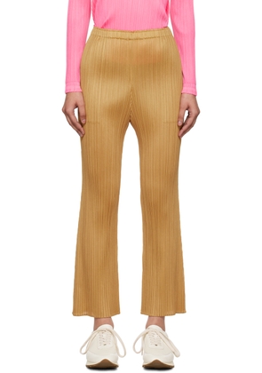 PLEATS PLEASE ISSEY MIYAKE Yellow Monthly Colors May Trousers