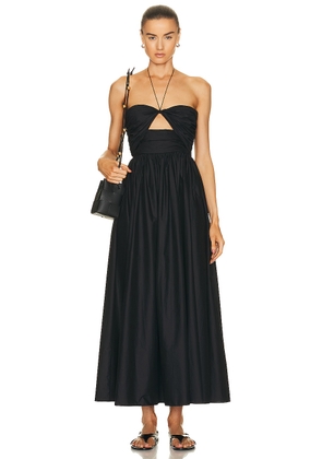 Matteau Bandeau Rouched Sundress in Black - Black. Size 5 (also in ).