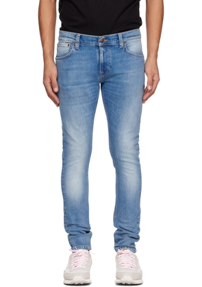 Nudie Jeans Blue Tight Terry Jeans