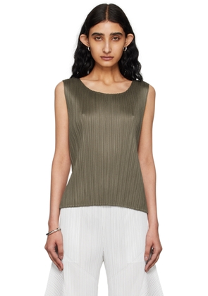 PLEATS PLEASE ISSEY MIYAKE Khaki Monthly Colors March Tank Top