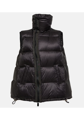 Sacai Asymmetric quilted down vest