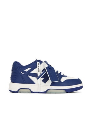 OFF-WHITE Out Of Office Sneaker In White & Dusty Blue in White & Dusty Blue - Navy,White. Size 45 (also in ).