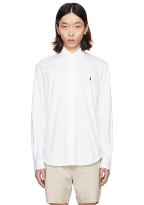Polo Ralph Lauren White Embroidered Shirt