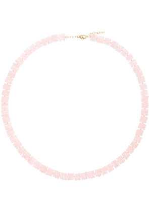 JIA JIA Pink Aurora Rose Quartz Fancy Cut Necklace