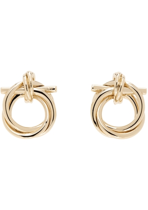 Ferragamo Gold Gancini Earrings