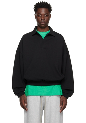 Fear of God ESSENTIALS Black Bonded Polo